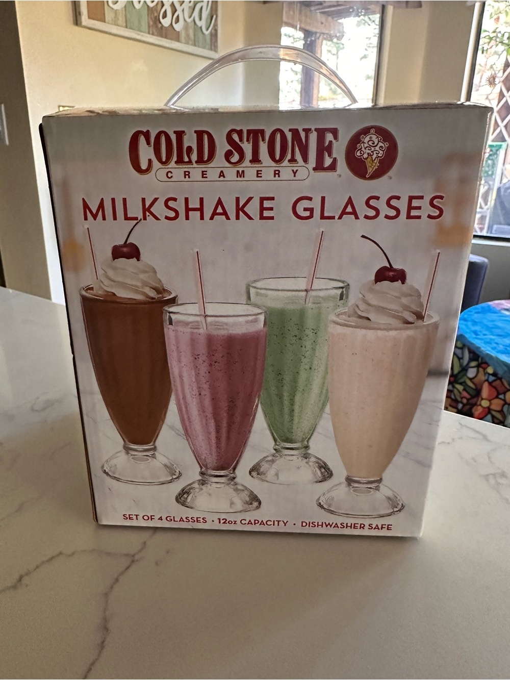 Scalloped Retro Milkshake Glass - Clear